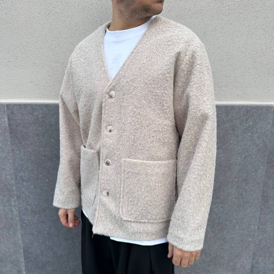 Jacket Cardigan Teddy Beige