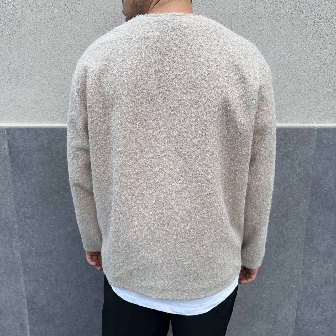 Jacket Cardigan Teddy Beige