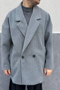 Cappotto over grigio scuro