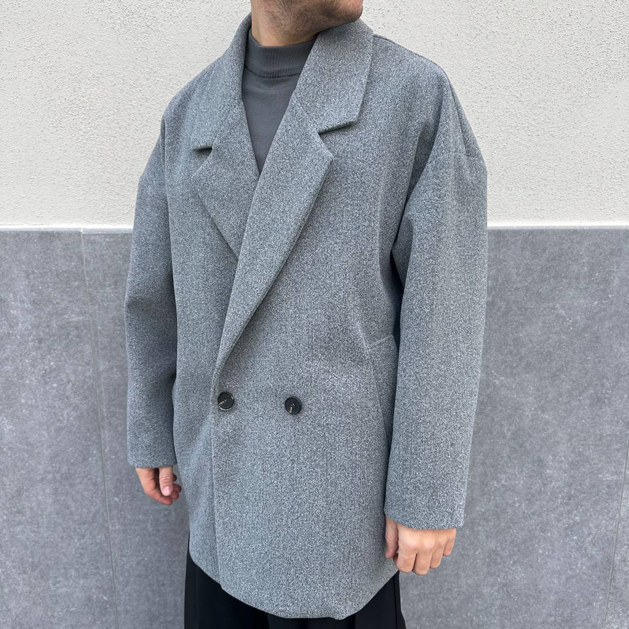 Cappotto over grigio scuro