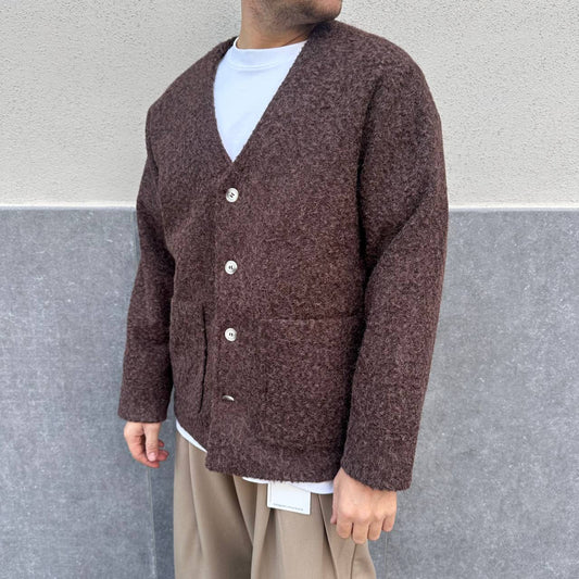 Jacket Cardigan Teddy Marrone