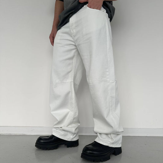 Jeans Baggy Bianco