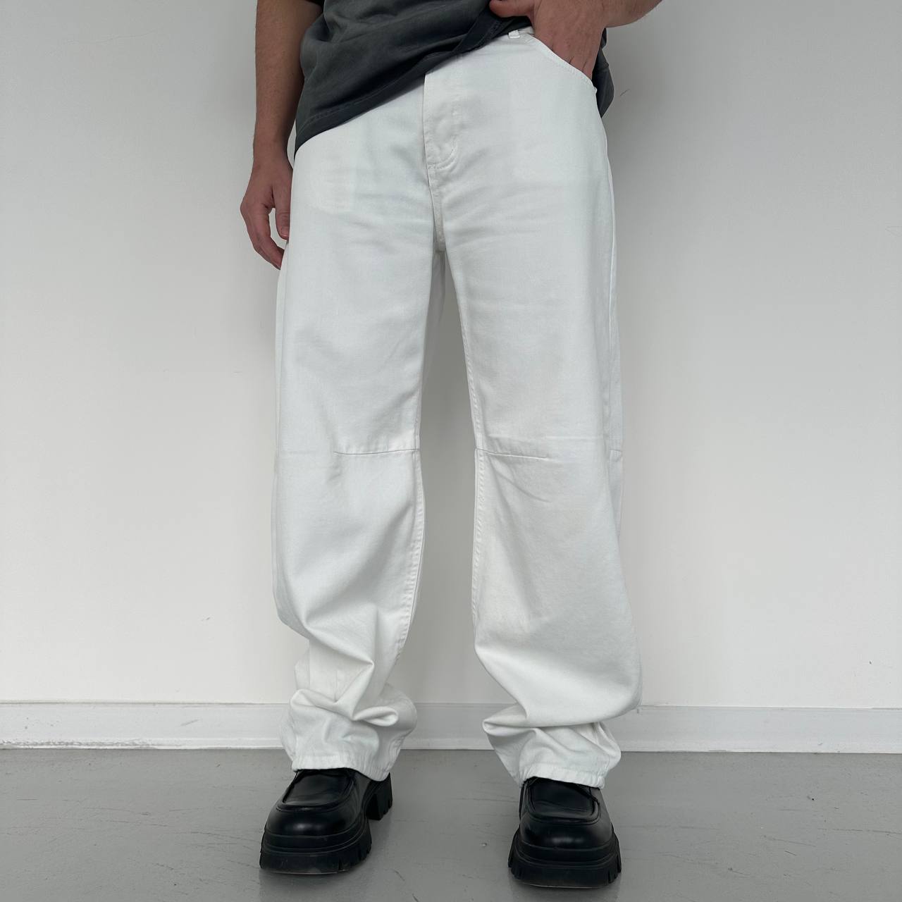 Jeans Baggy Bianco