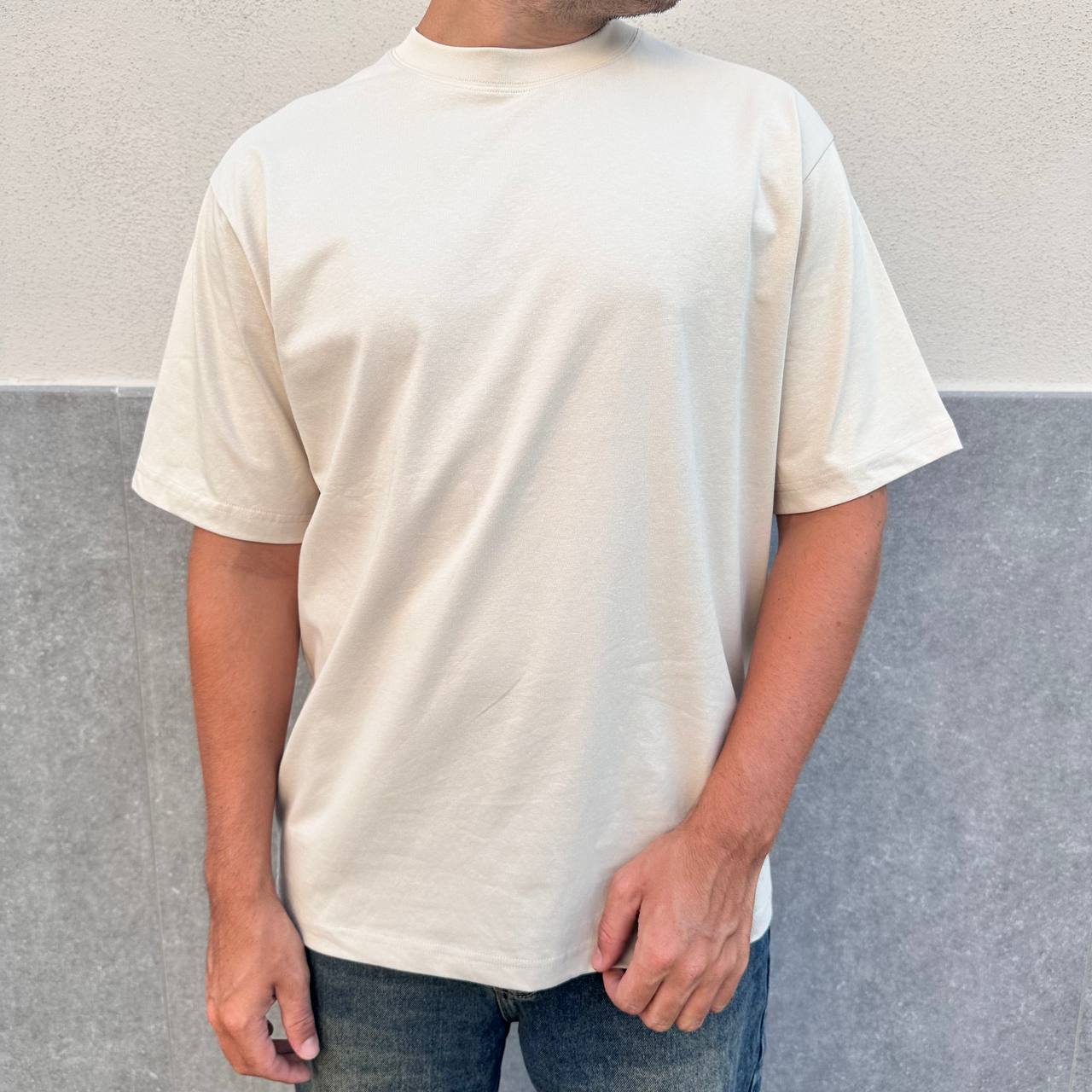 T-shirt basic beige