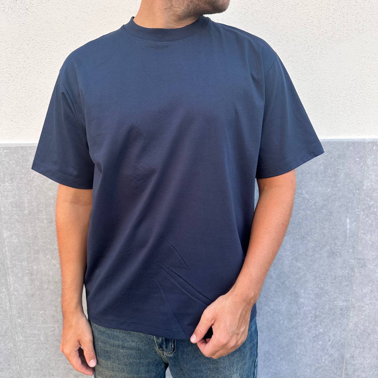T-shirt basic blu