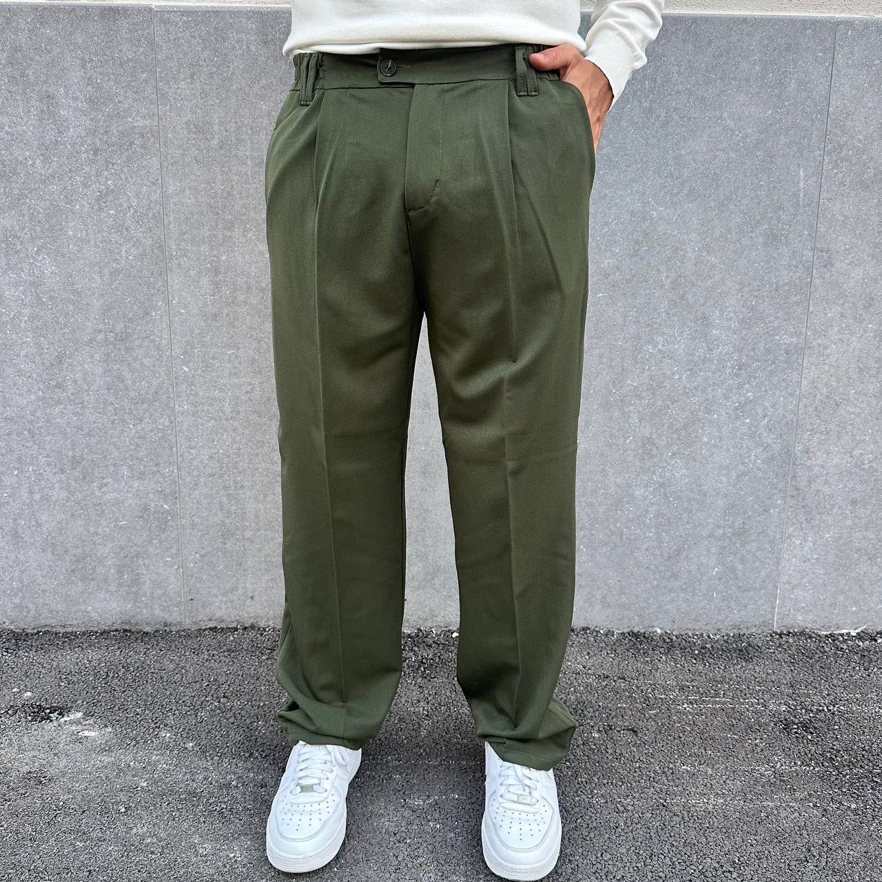 Pantalone palazzo verde