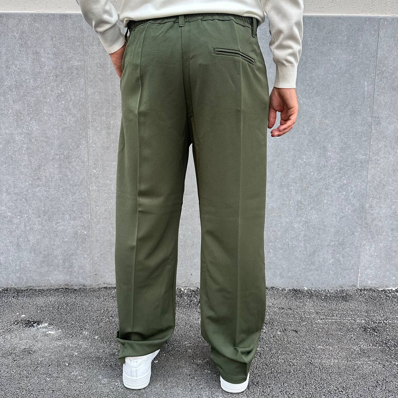 Pantalone palazzo verde