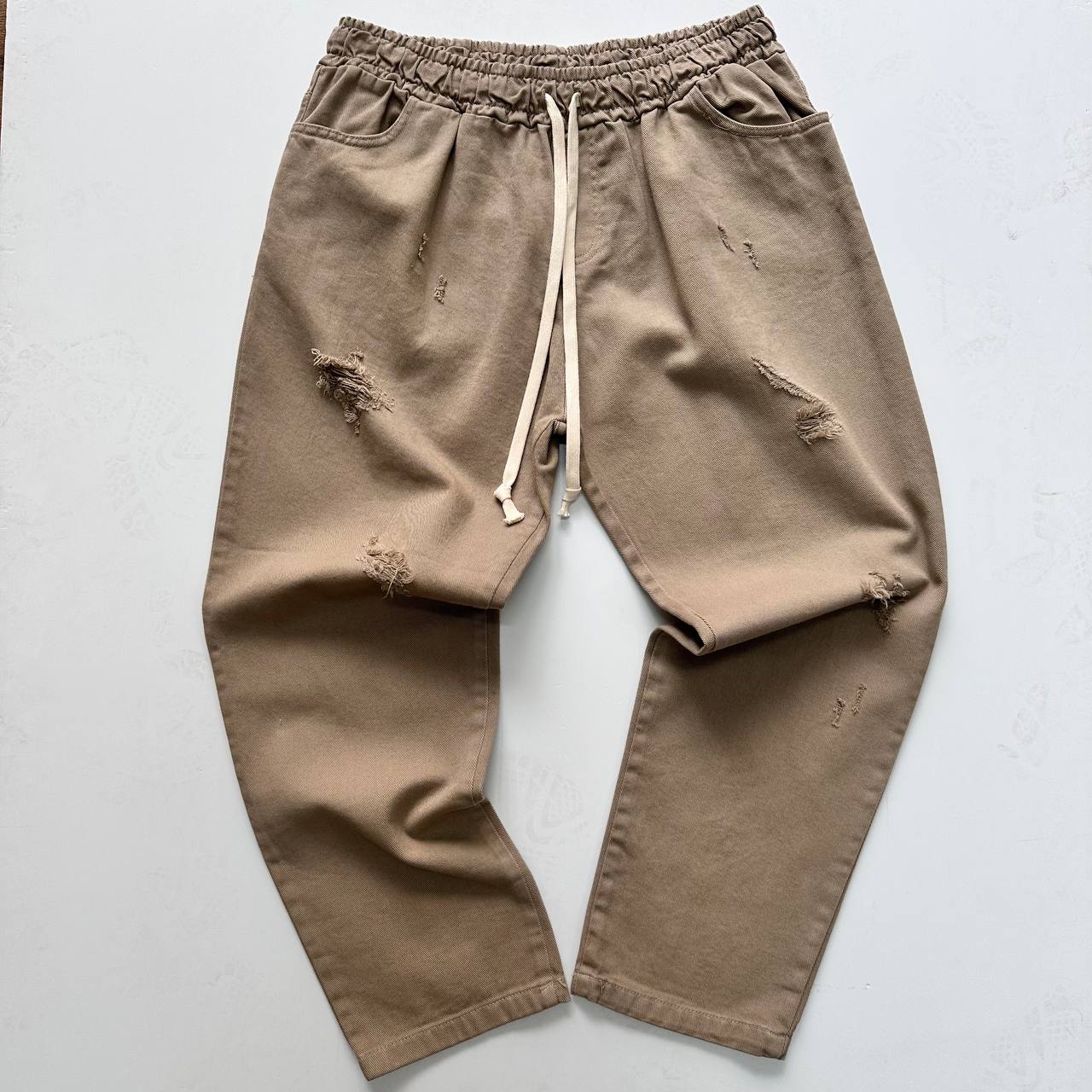 Jeans Elastico Beige Max