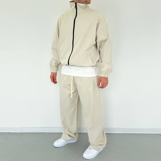 Coordset Classic Con Zip Beige
