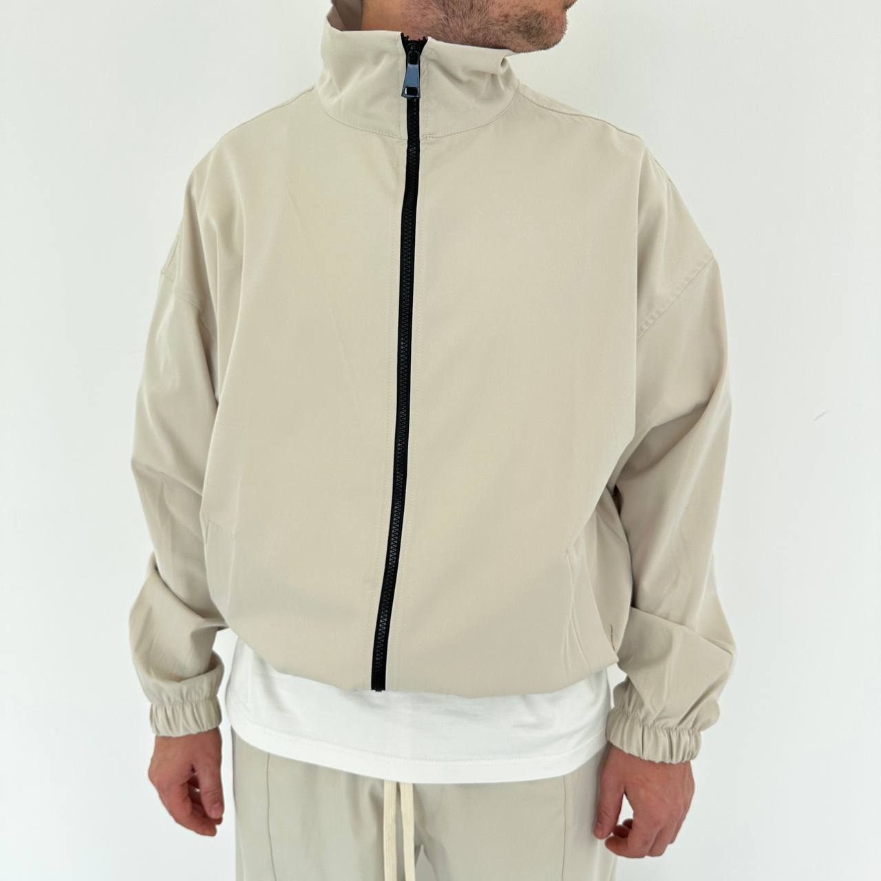 Coordset Classic Con Zip Beige