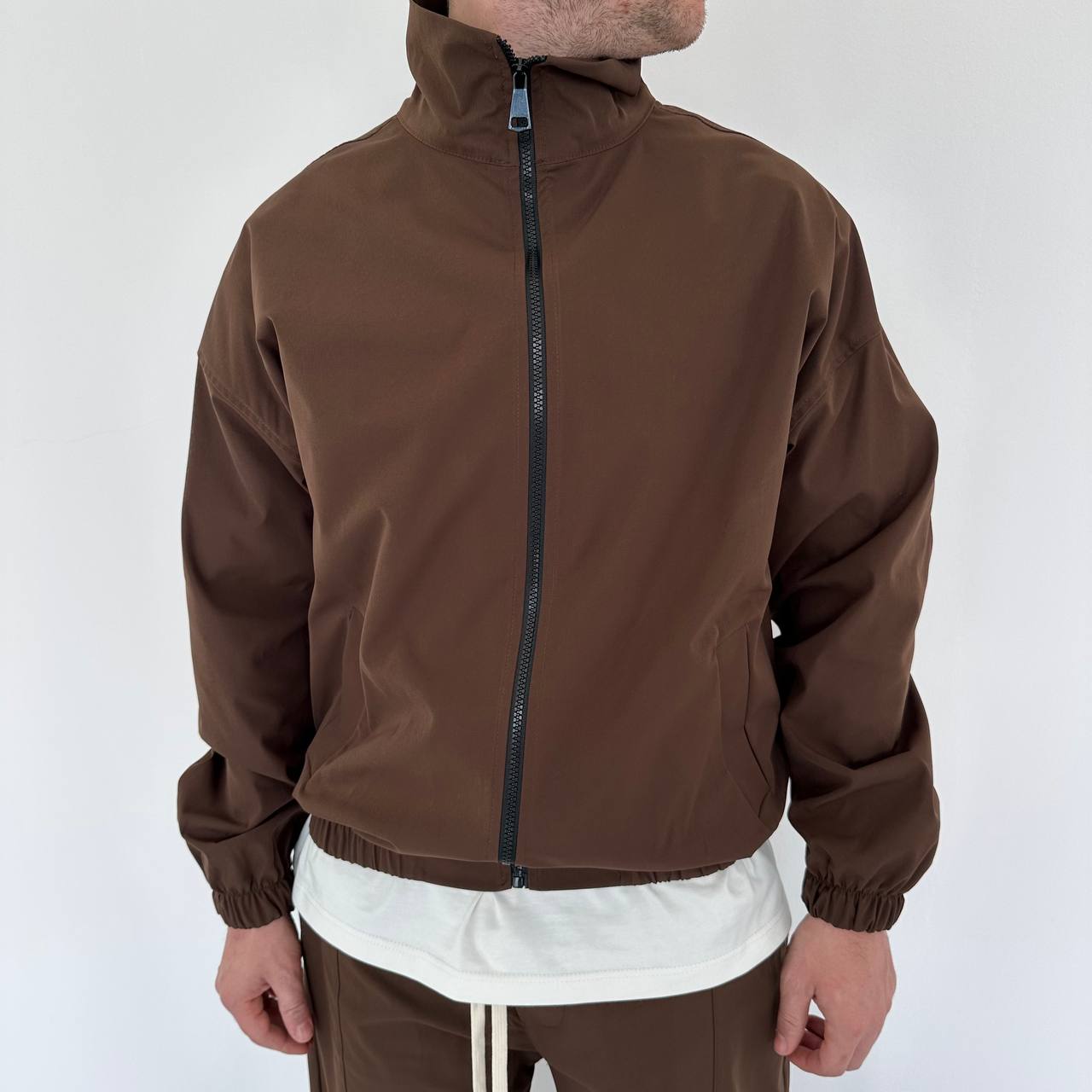 Coordset Classic Con Zip Marrone