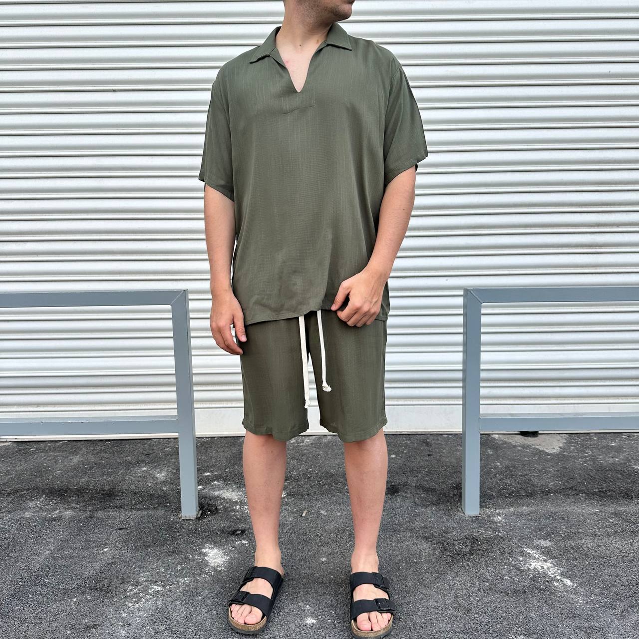 Coordset scollo V verde