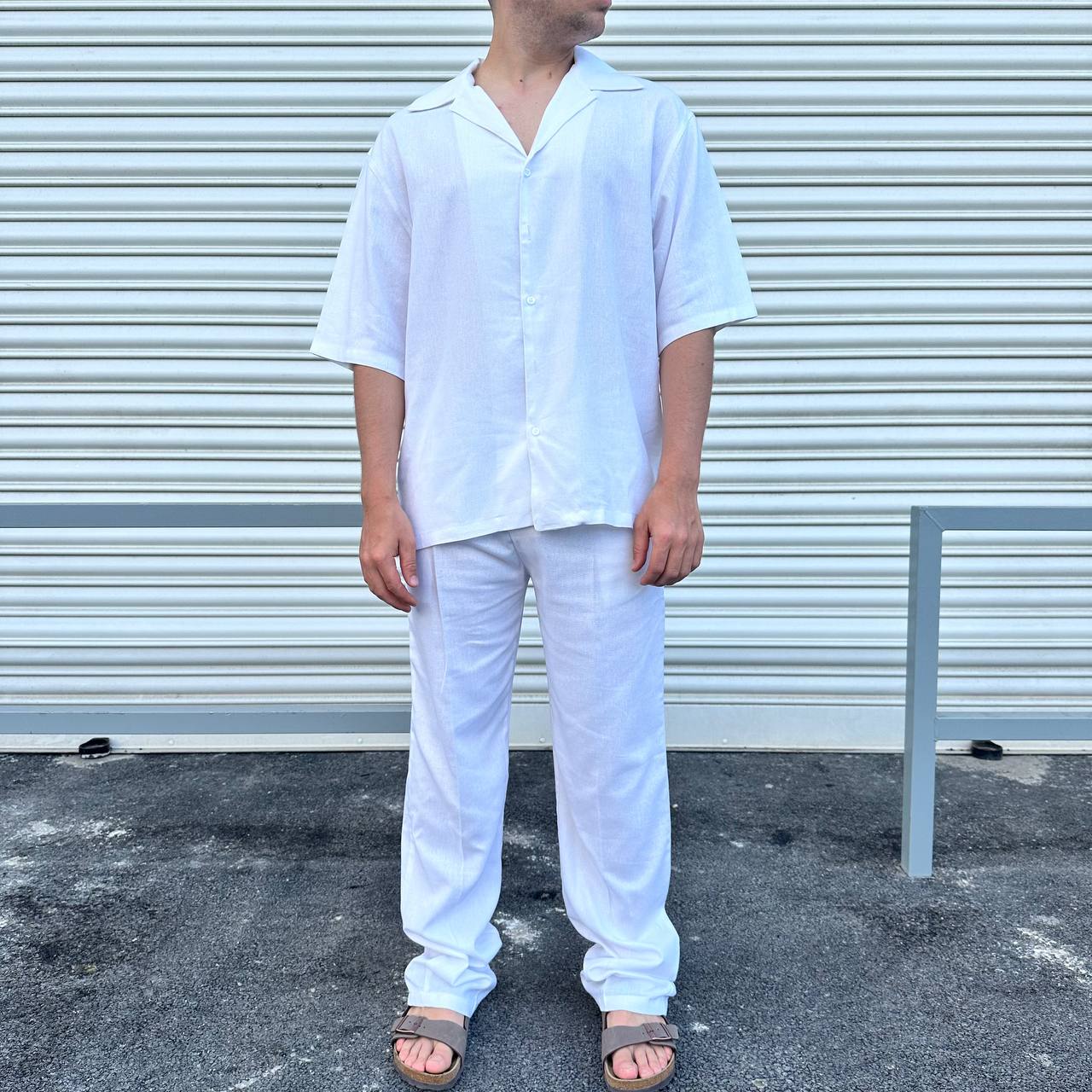 Coord.In Misto Lino bianco