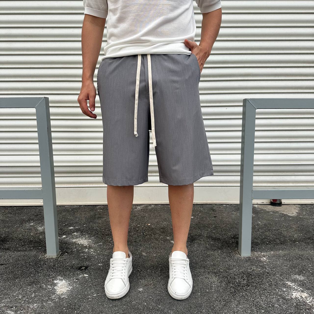 Bermuda japane grigio