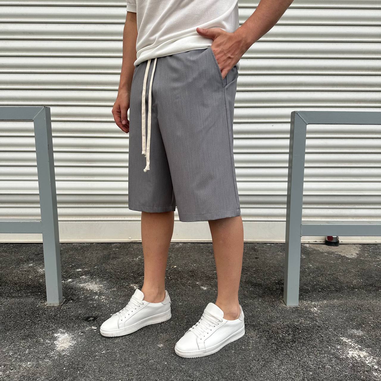 Bermuda japane grigio