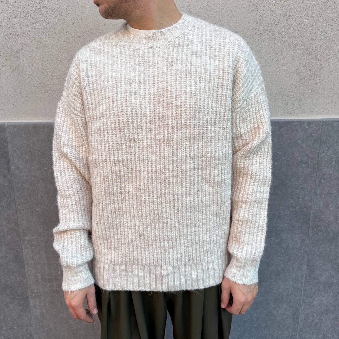 Pull Peluche Basic Beige