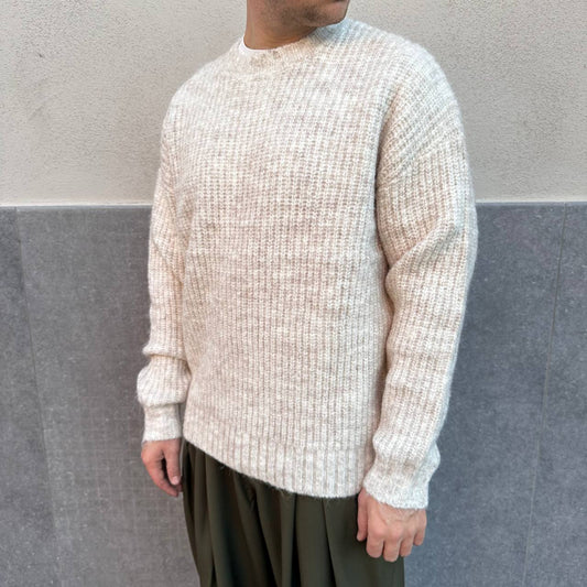 Pull Peluche Basic Beige