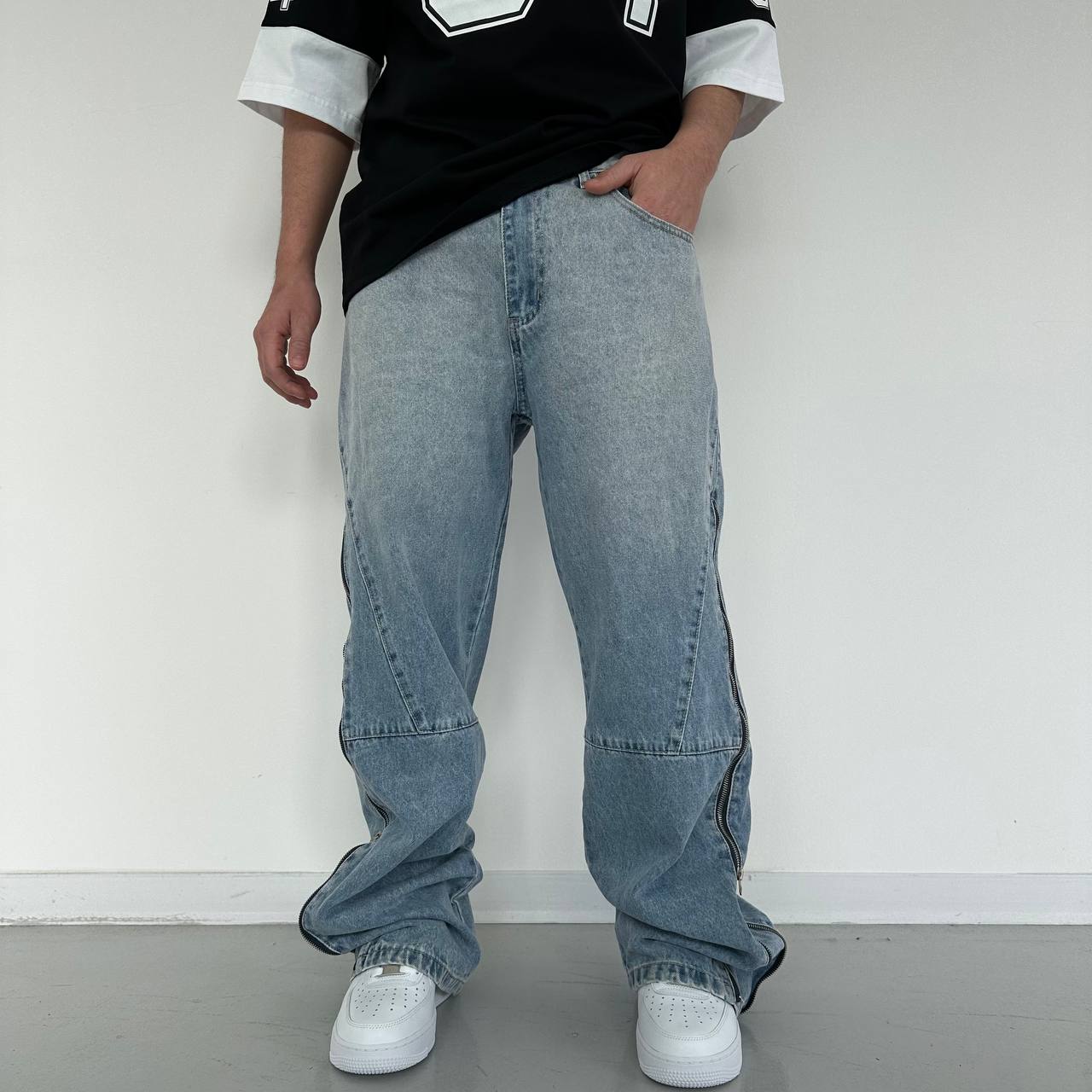 Jeans Flare Zip