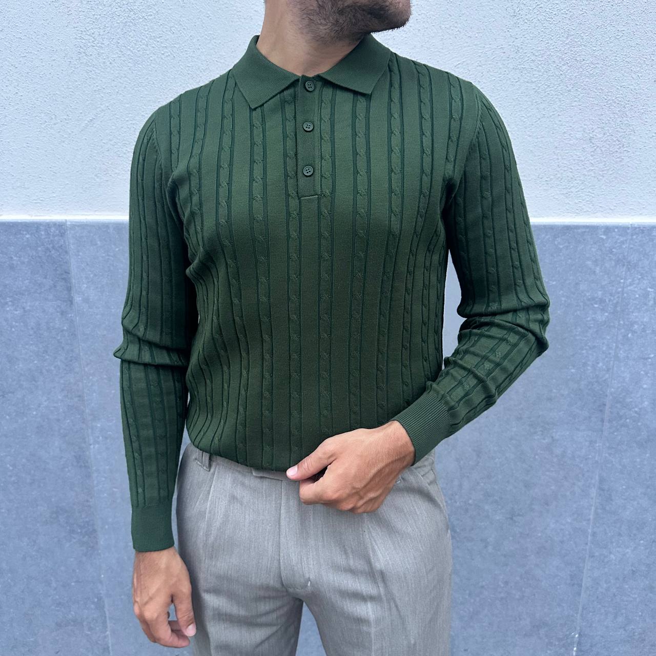 Polo Trecciata Verde