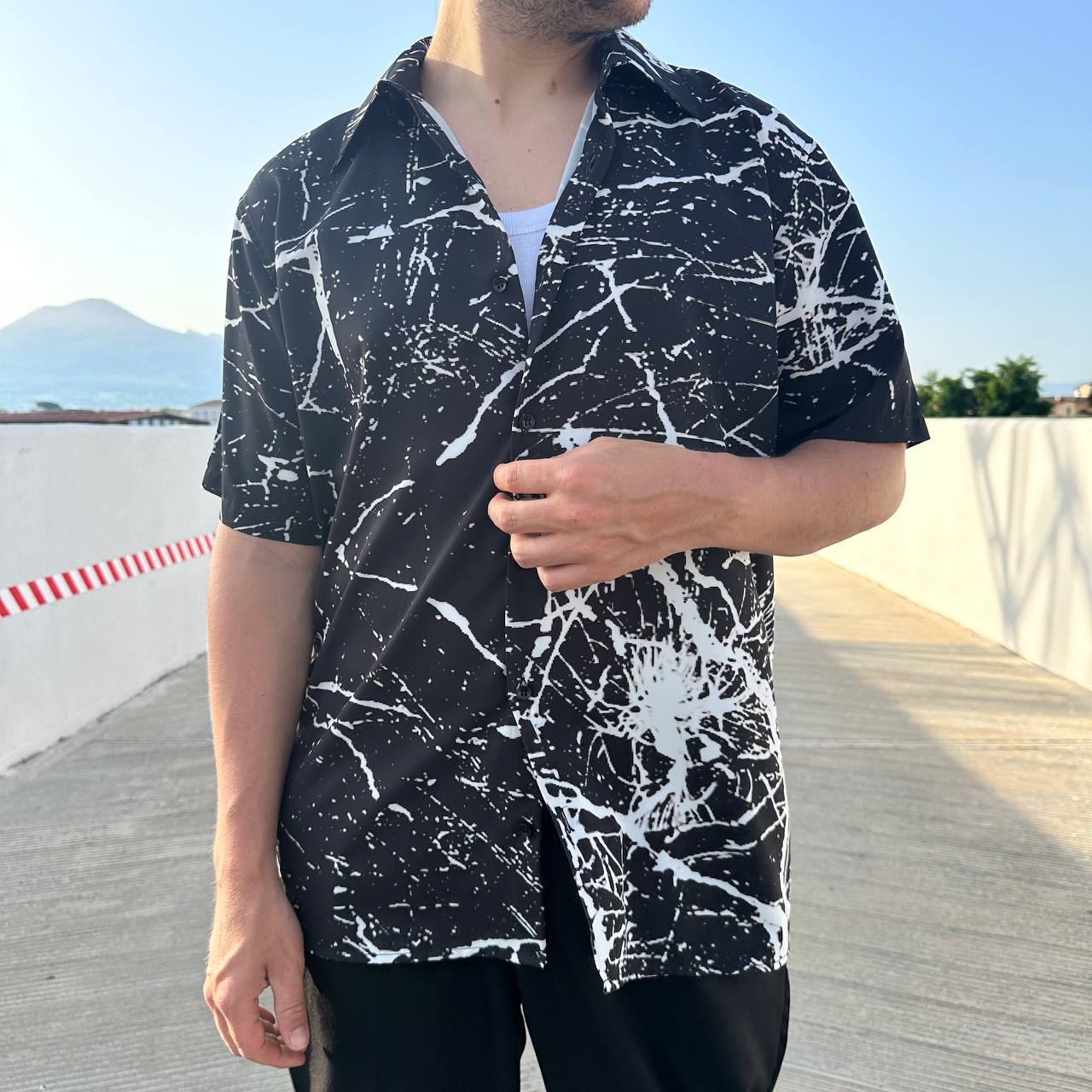 Camicia Graffiti Black