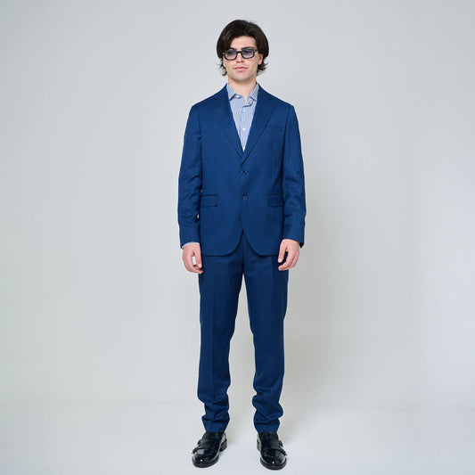 Abito sartoriale blu cobalto