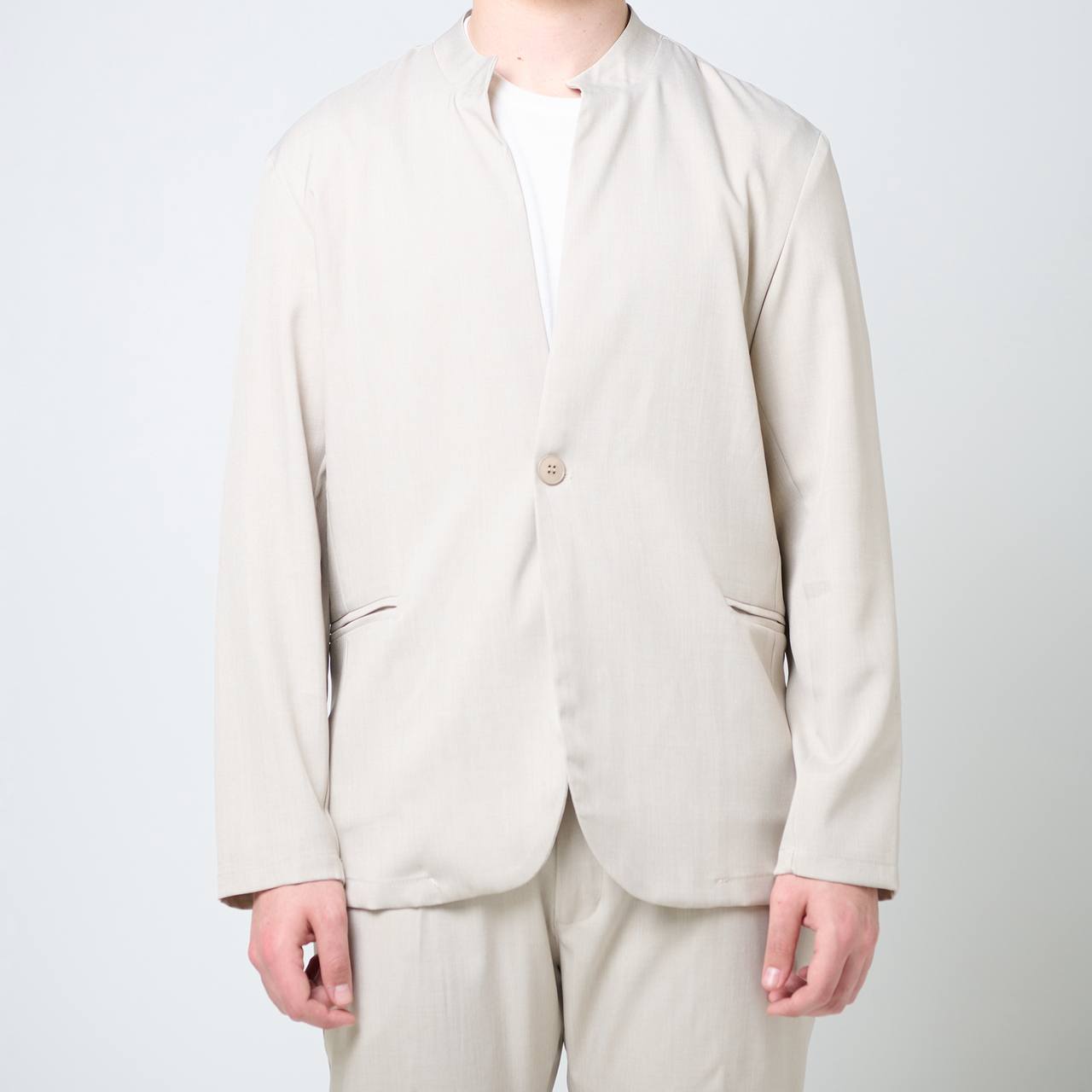 Abito Collo Coreano Beige