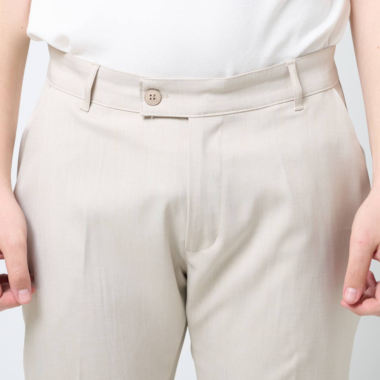 Abito Collo Coreano Beige