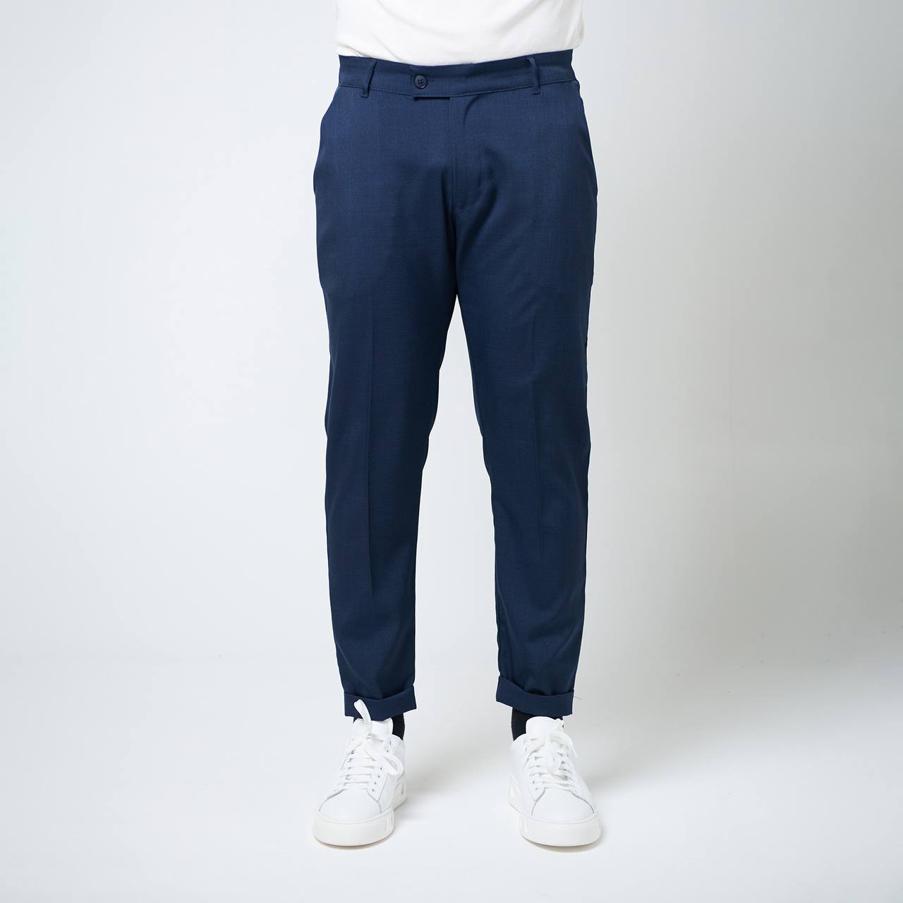 Abito Collo Coreano Blu