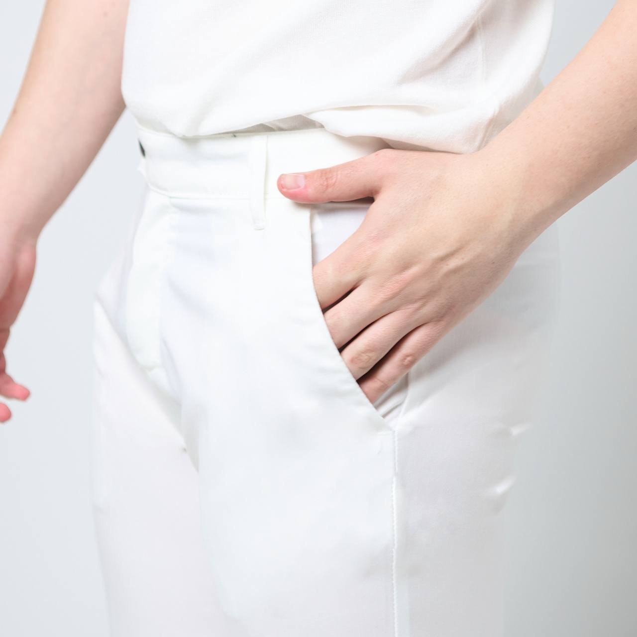 Pantalone Capri Bianco
