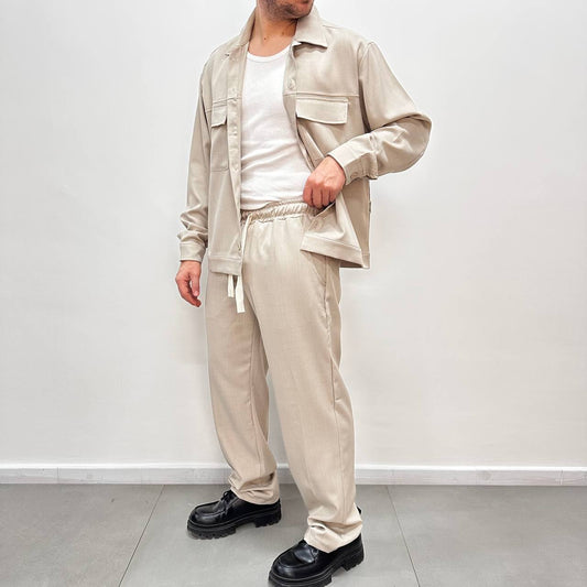 Coordset Casual Beige