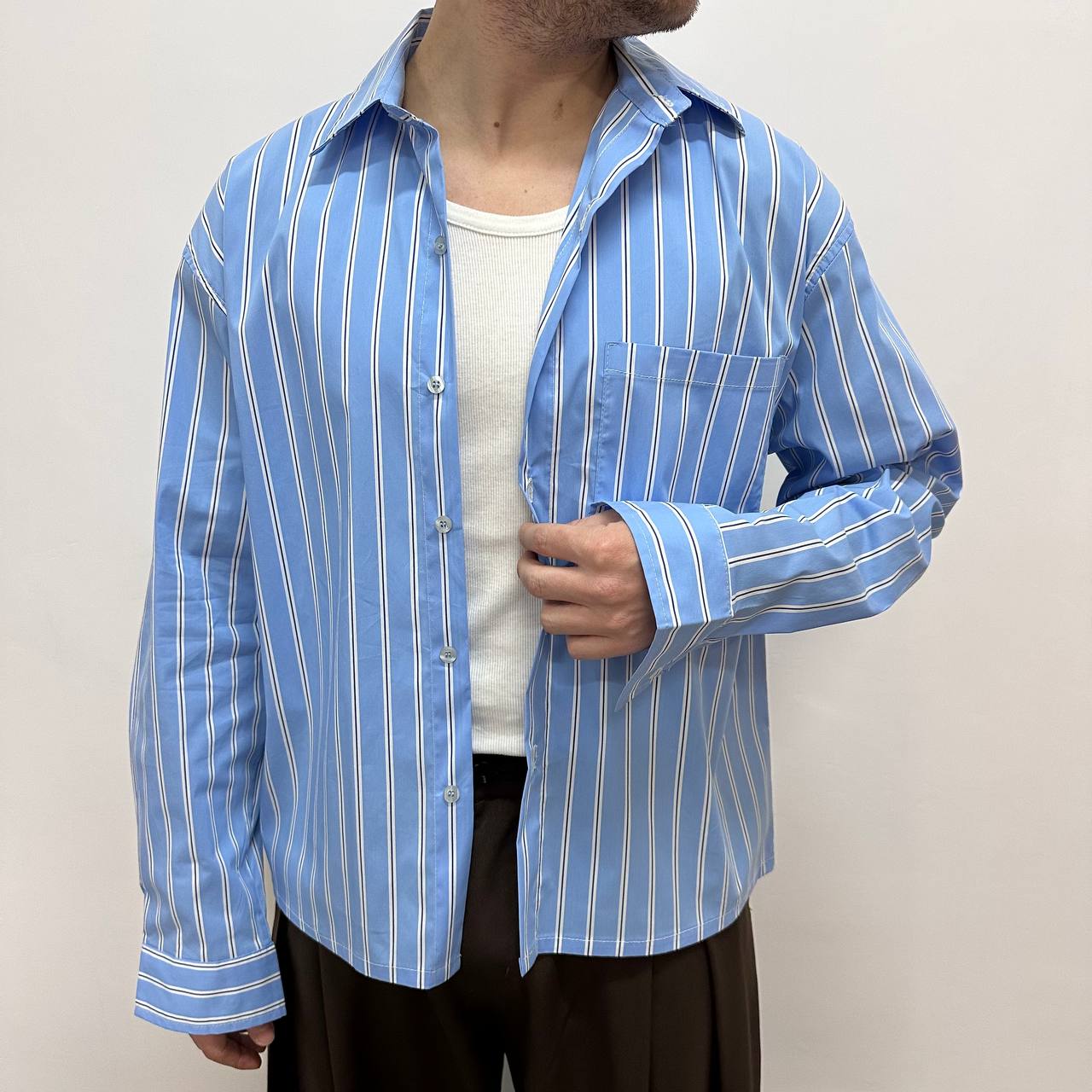 Camicia Formentera Celeste