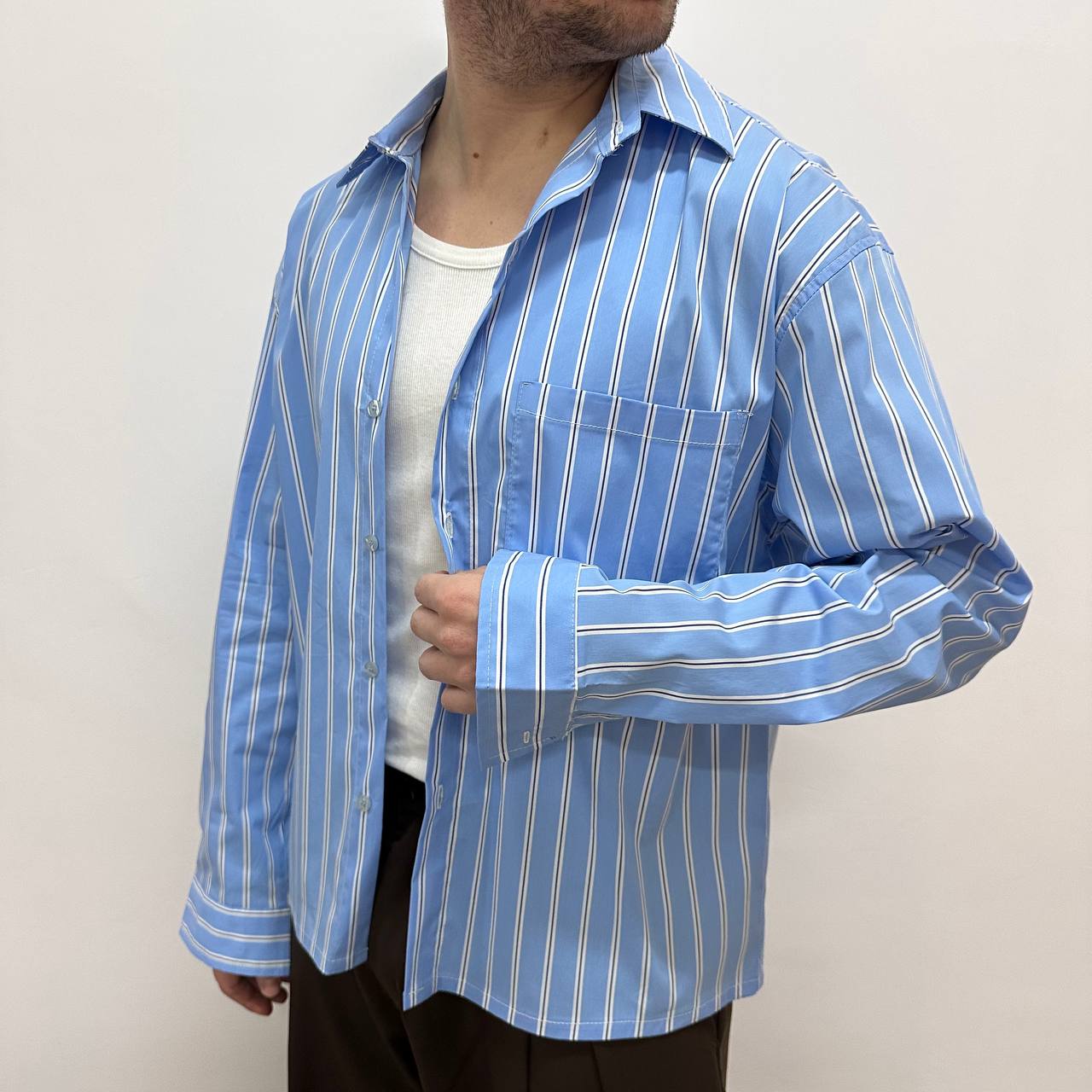 Camicia Formentera Celeste