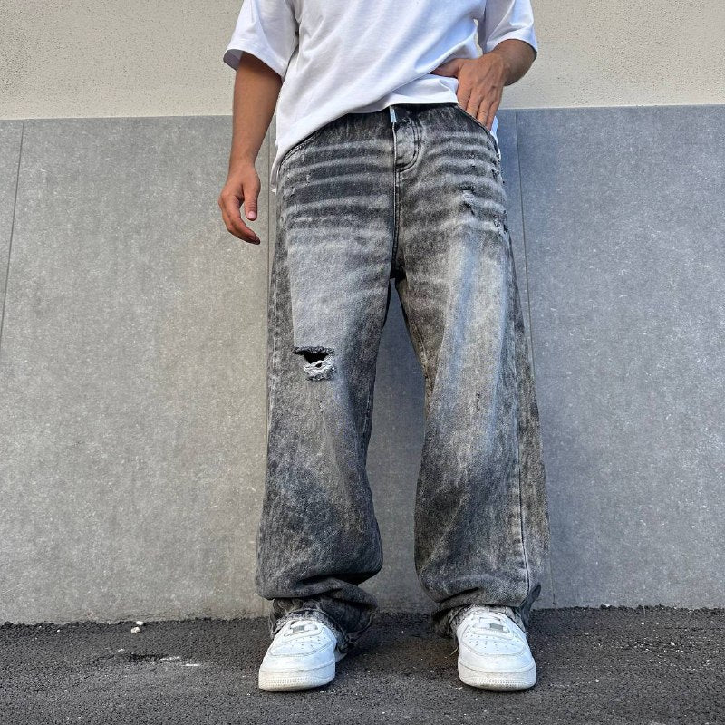 Jeans Super Baggy Marble Black