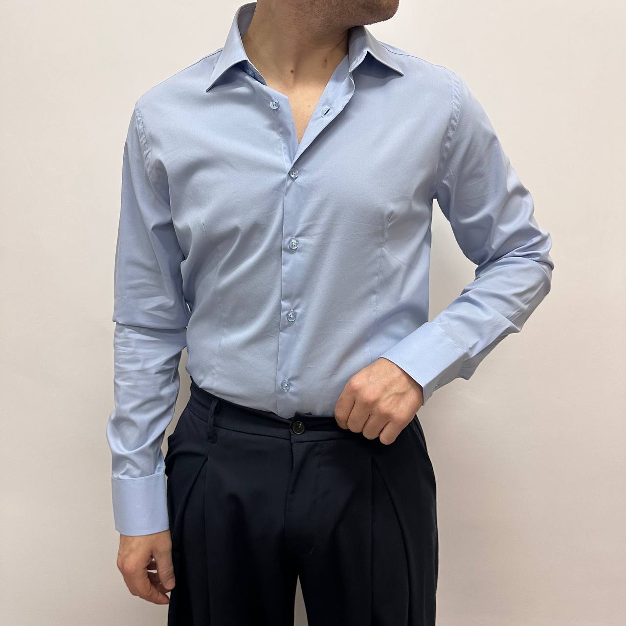 Camicia Sartoriale Celeste