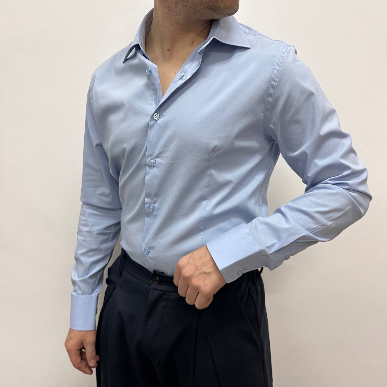 Camicia Sartoriale Celeste