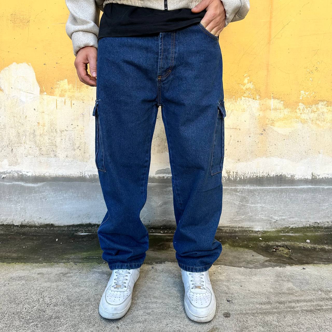 Jeans Cargo blu