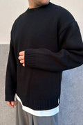 Pull long sleeve nera
