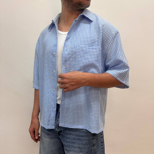 Camicia Loose Celeste