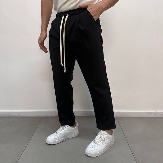Pantalone japane elastico nero