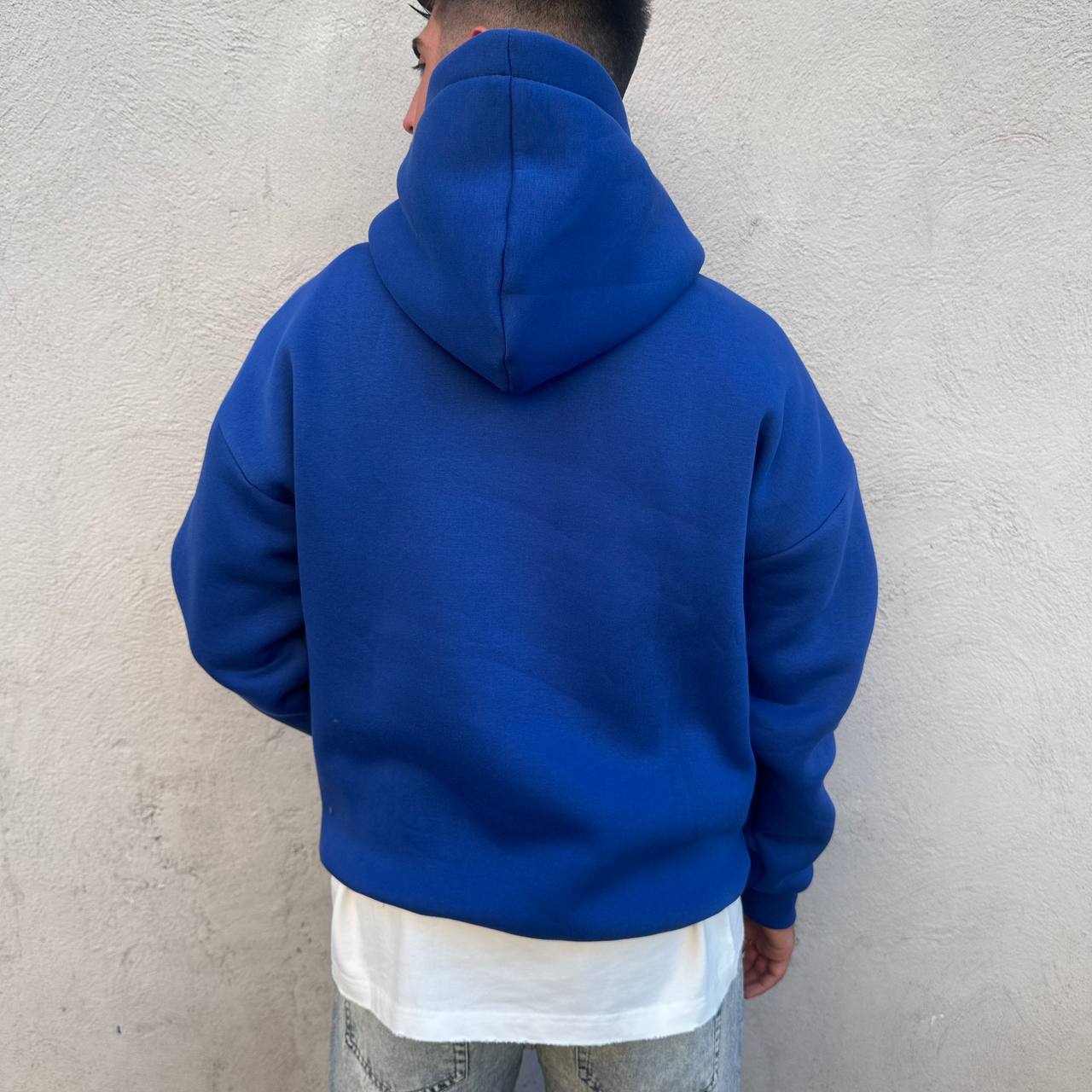 Felpa basic blu royal