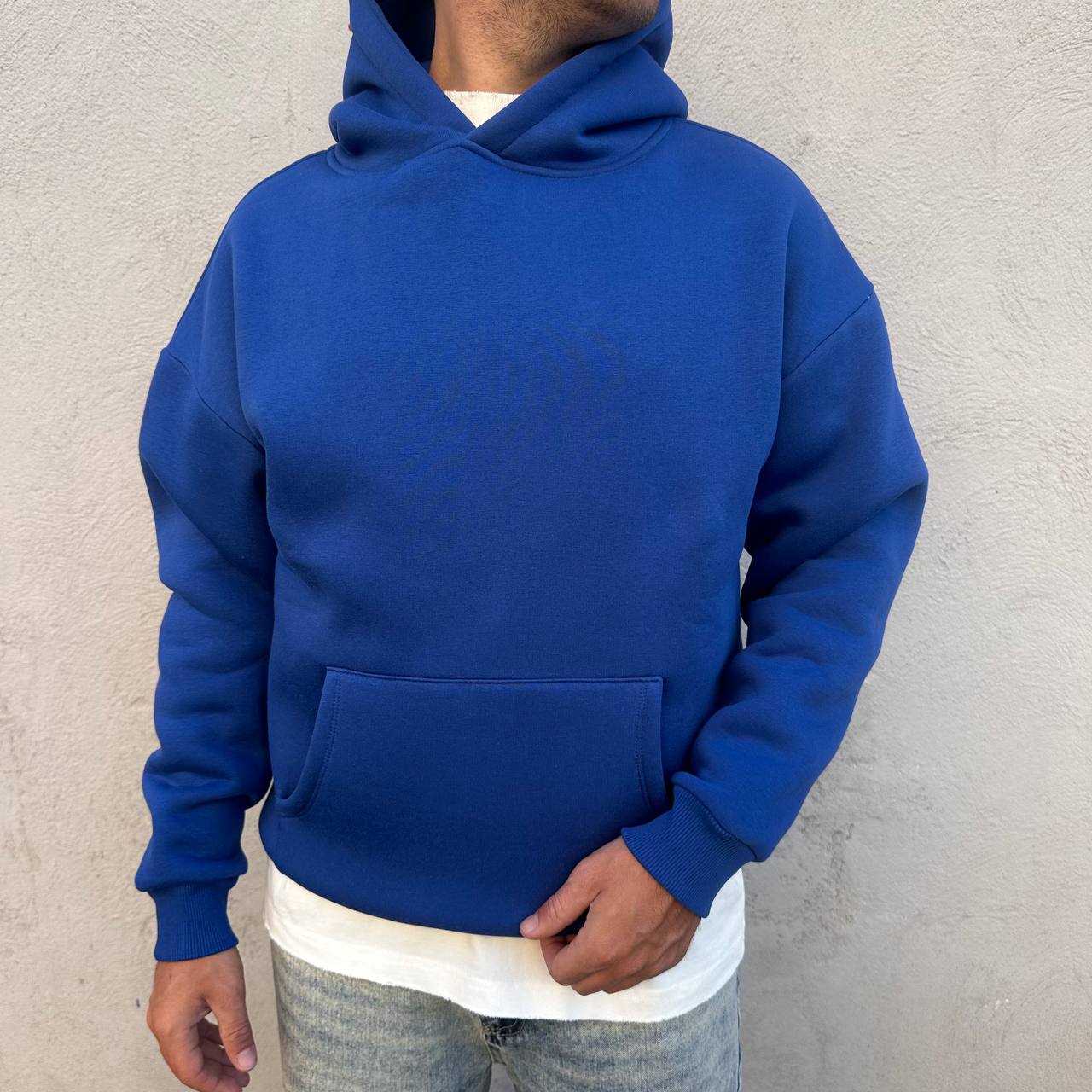 Felpa basic blu royal