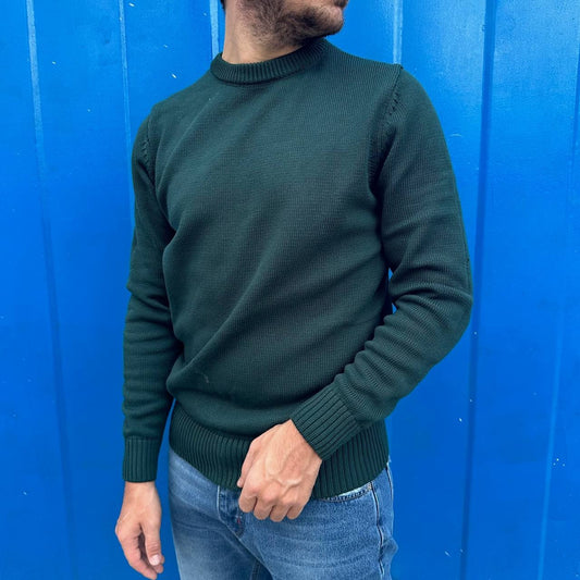 Maglione mezzocollo verde