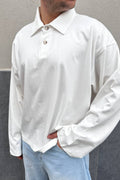 Polo Boxy Sleeve Bianca