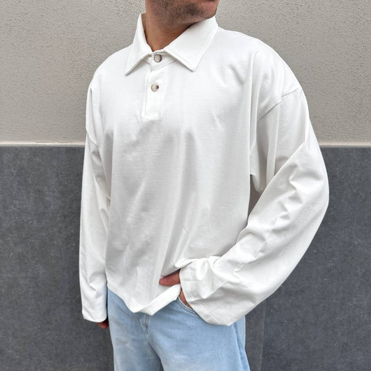 Polo Boxy Sleeve Bianca