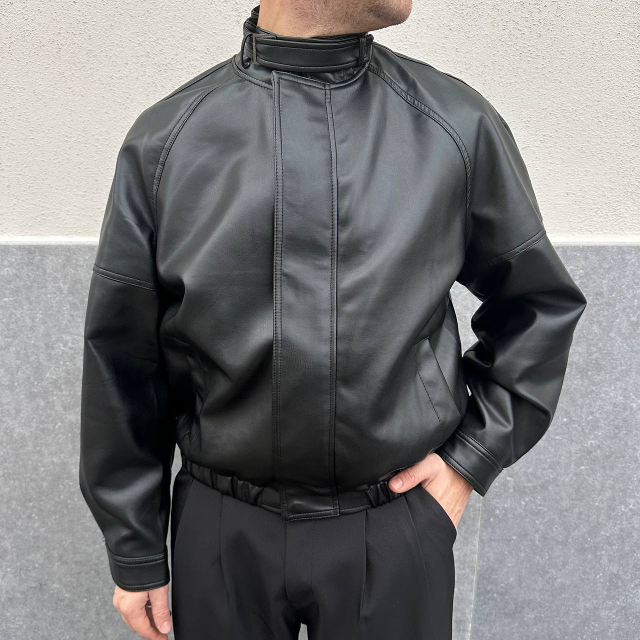 Jacket Crop In Ecopelle