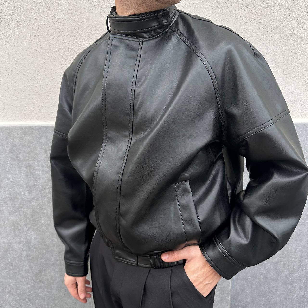 Jacket Crop In Ecopelle