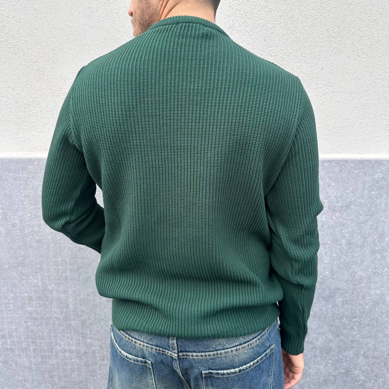 Maglione casual verde