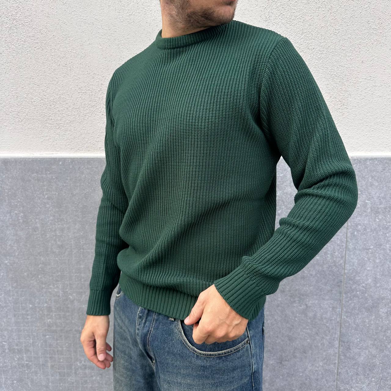 Maglione casual verde