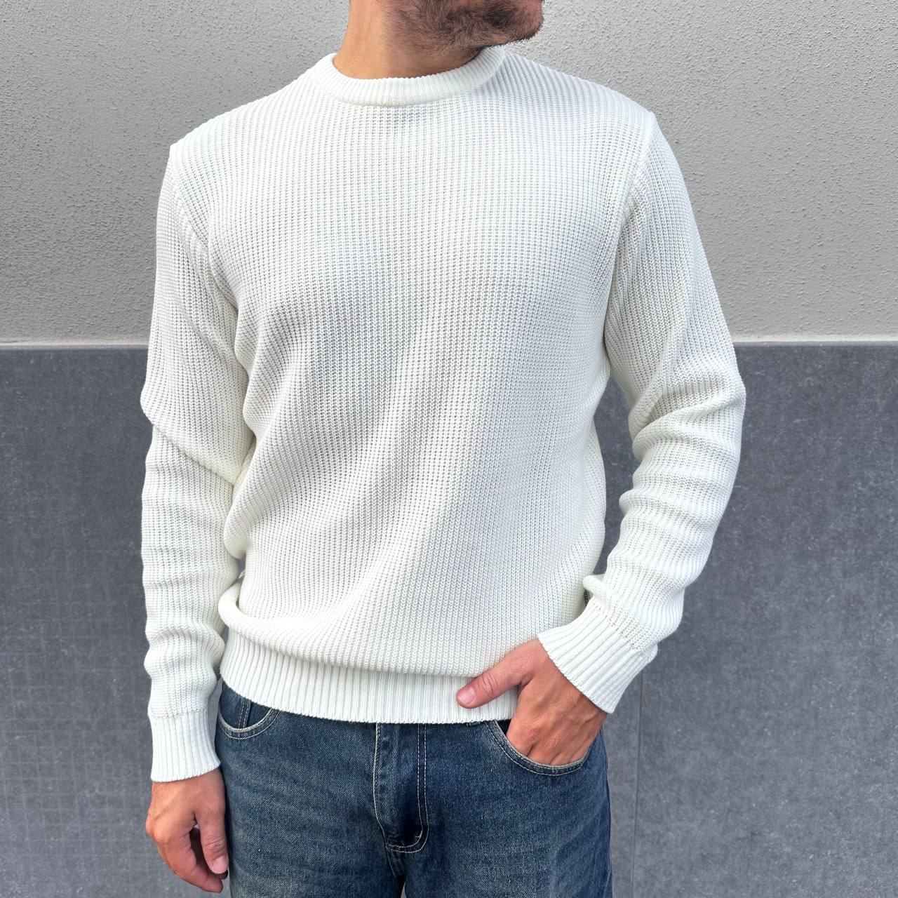 Maglione casual bianco