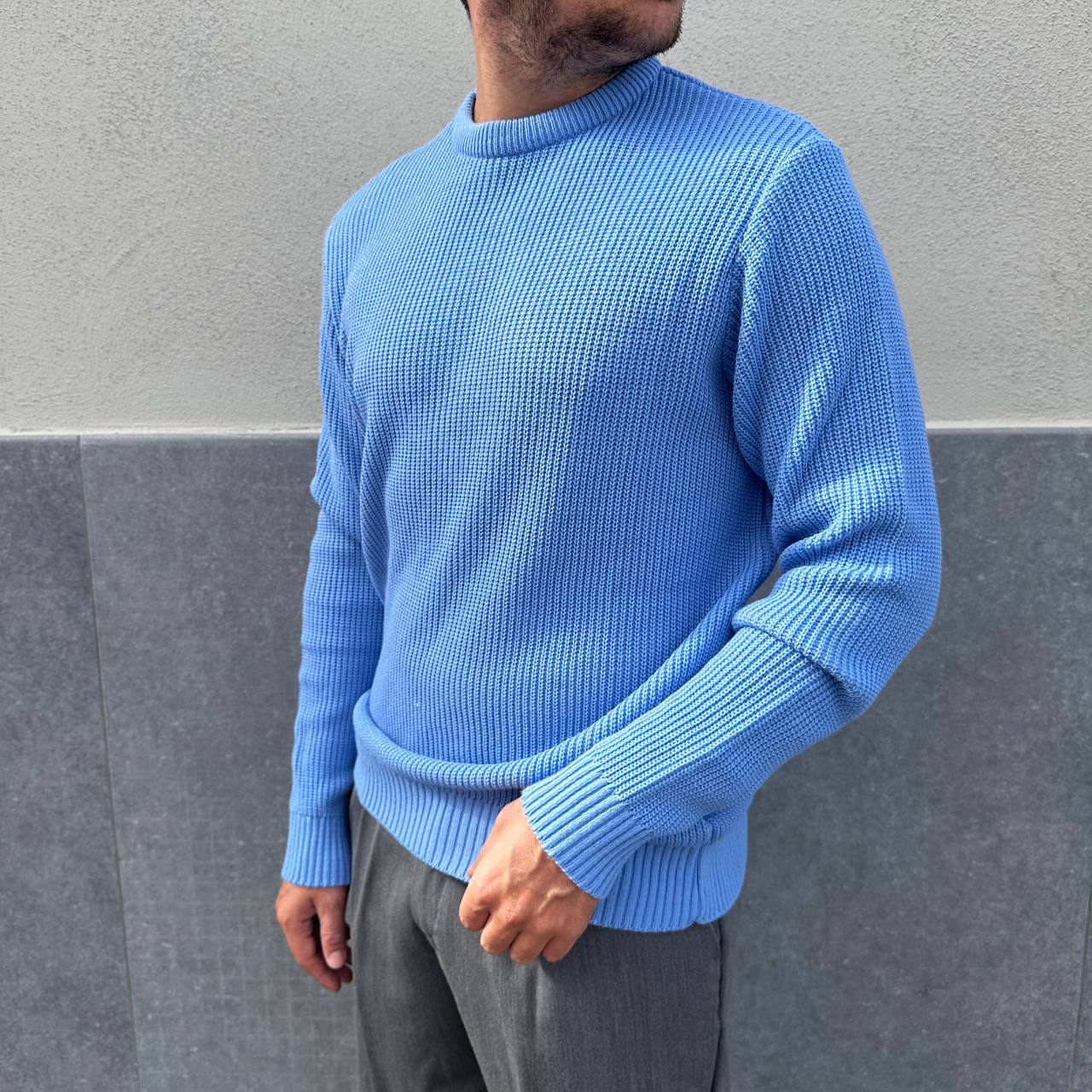 Maglione casual azzurro